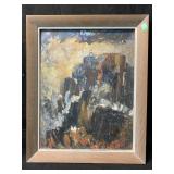 A mid century, modern abstract, expressionist or