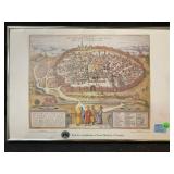 Vintage reproduction of the 1575 Birdseye view