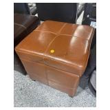 Leather Storage Ottoman Item 148