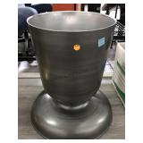Aluminum Hourglass Pot, approx 17x18in
