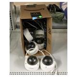 Security Cameras W/Cords. Untested As is