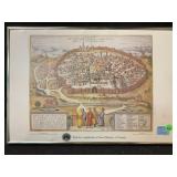 Vintage reproduction of the 1575 Birdseye view