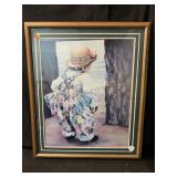 A charming framed art print titled Alexandra by