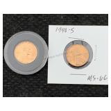 1955-s & 1940-s Lincon Wheat Pennies