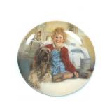 Artist signed and  Titled Annie and Sandy, signed