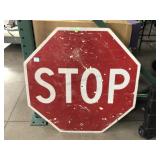Plastic Reflective Stop Sign, approx 30x30in