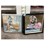 2 Wall Hanging Art Decor