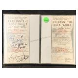 Two used tickets for Raiding the rock vault a