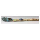 Handmade Fossil, Stone & Crystal Adorned Wood