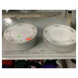 14pc Diane Porcelain Plate China. Item #81