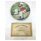 Artist signed collectors plate from the series