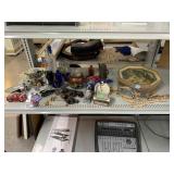 Assorted Home Decor. Smoking Pipes, Glass Bottles