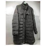A Michael Kors gray colored quilted zip up