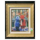 An authorized open addition, canvas lithograph of