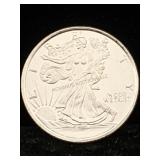1/10 Ozt .999 Fine Silver Round Walking Liberty