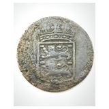 1744 Voc Indies 1 Duit New York Penny Zeeland
