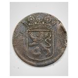 1745 Voc Indies 1 Duit New York Penny Zeeland