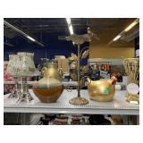 Assorted Home Decor. Rooster Statue, Vases & More
