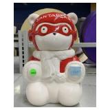 Santa Bear Cookie Jar. Approx 12in