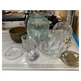 Assorted Glass Vases & Home Decor