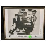 Black and white promotional photo of Boy George