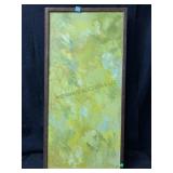 An abstract expressionist style painting on