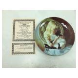 Artist signed collectors plate titled Christie