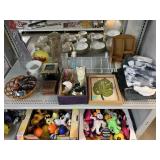 Assorted Home Decor. Baskets, Statues, Art Decor