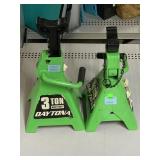 2 Daytona Heavy Duty 3 Ton Jackstands