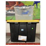2 storage containers. Various sizes.