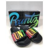 Runtz Worldwide Multicolor Script Slide Sz 7