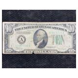 1934 C $10 Us Dollar Bill
