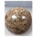 4in Polished Stone Sphere. Flat On Bottom