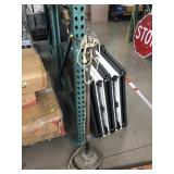 Vtg Metal brass floor lamp, approx 4ft tall