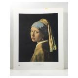 Reproduction art, print of Johannes Vermeers,