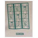 2 AsiaDirect Cherry 3 Panel room dividers, in box