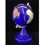 Gemstone globe, w/ box, by Kalifano, 7 in. Tall