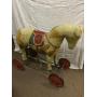 Antique Ride on horse with real horse hair tail