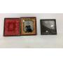Vintage black and white picture and glass