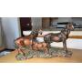 Horse Statue approx 15 in long made of resin