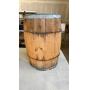 Primitive wood with metal rim Barrel