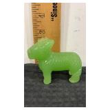 Chinese Guardians Ming dynasty green jade glass