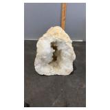 Quartz Crystal Cut Geode 5.5" x 6.5" x 6.5"