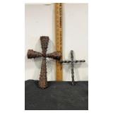 2 decorative crosses