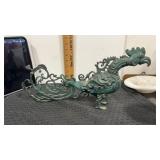 Metal decorative bird  17" long