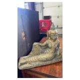 Tara reclining concrete garden sculpture