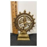 8.5" tall The Divine Dancer Nataraja  brass