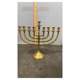 Brass Menorah/Hanukkiah 13" x 4" x 12"