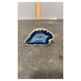 Blue Agate Sliced Geode Polished 4.5" x 2" x 2.5"