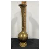 Brass vase 17" tall